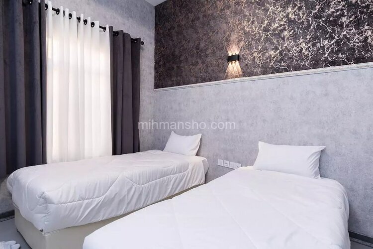 اتاق توئین بازسازی در هتل میدان راه آهن تهران