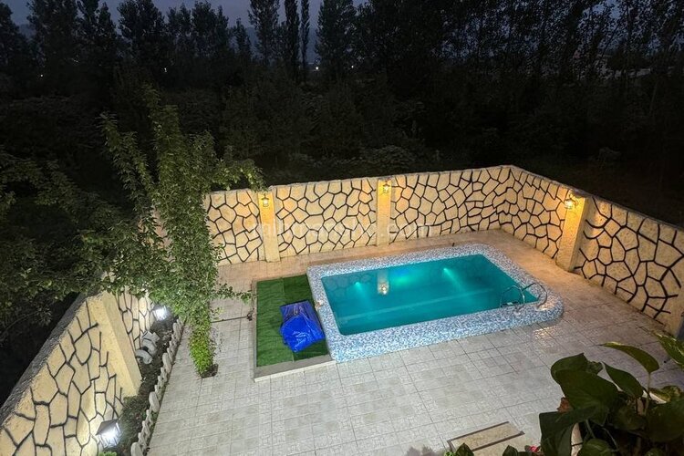 کلبه سوئیسی استخردار دوبلکس تکخواب در بابل