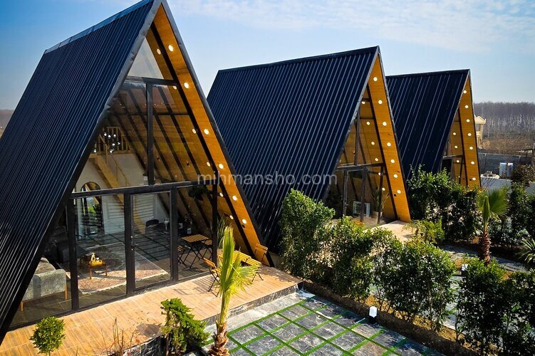 کلبه سوئیسی دوبلکس دوخواب ویجان در چمستان (1)