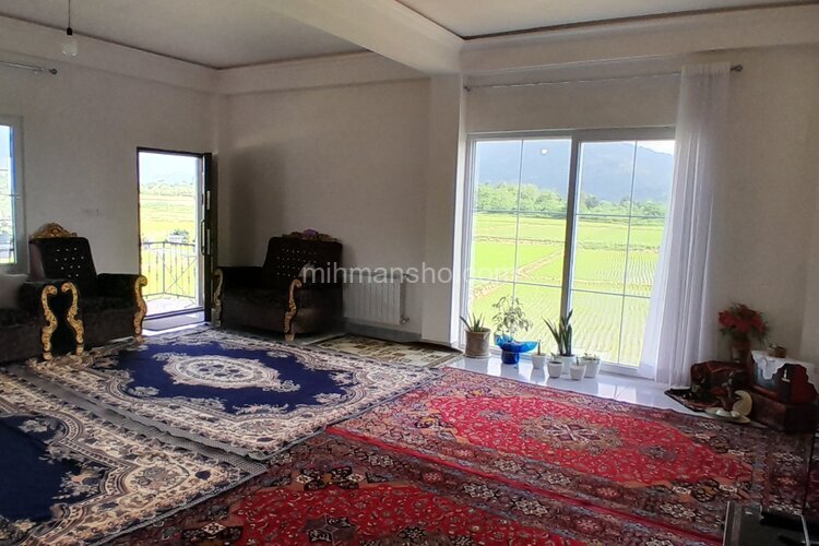 واحد مبله سه خواب شالیزار در طبقه اول ویلا در ماسال