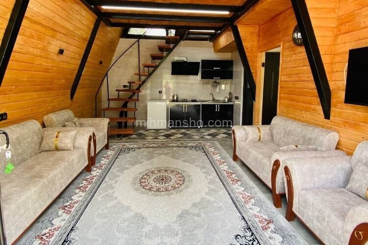 کلبه سوئیسی دوبلکس مبله دوخواب در ماسال