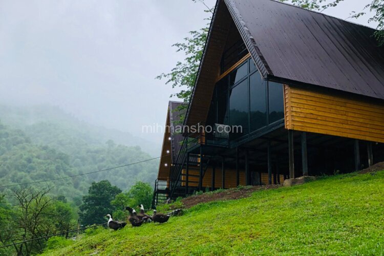 کلبه سوئیسی دوخواب جکوزی دار در ماسال