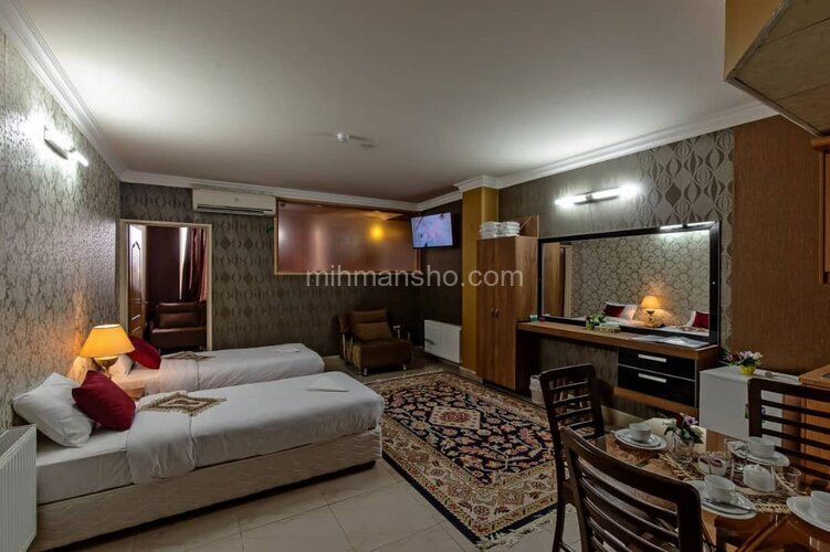 اتاق 30 متری تکخواب در هتل آپارتمان اصفهان