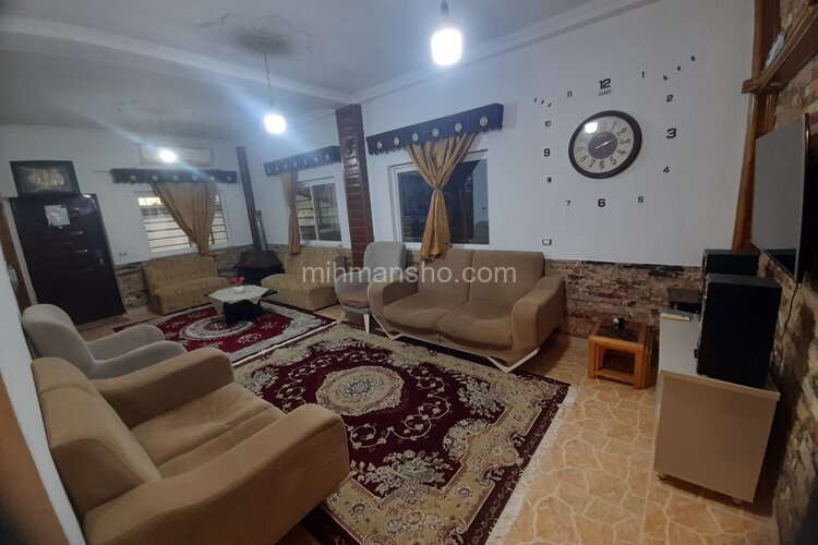 ویلا تکخواب سوتراش در عباس آباد | نمای پذیرایی