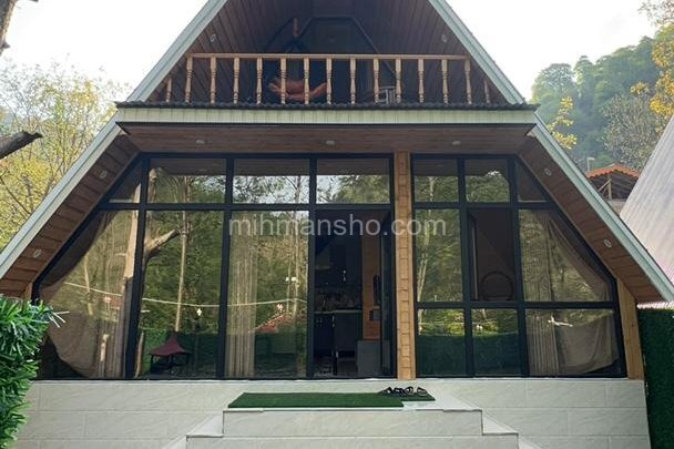 کلبه دوبلکس سوئیسی جکوزی دار در ماسال