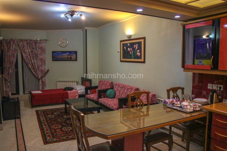 واحد تکخواب 3 تخته در هتل آپارتمان اصفهان