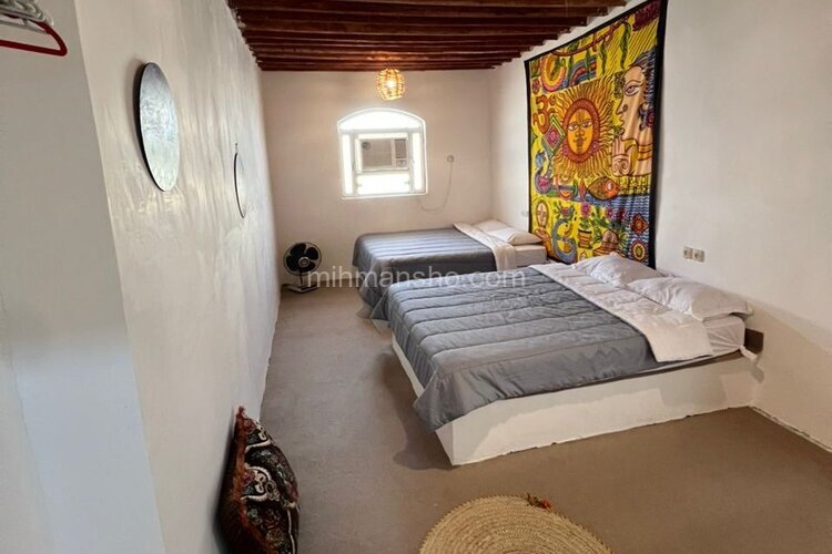 اتاق دو تخت دبل طلوع در بومگردی طبل