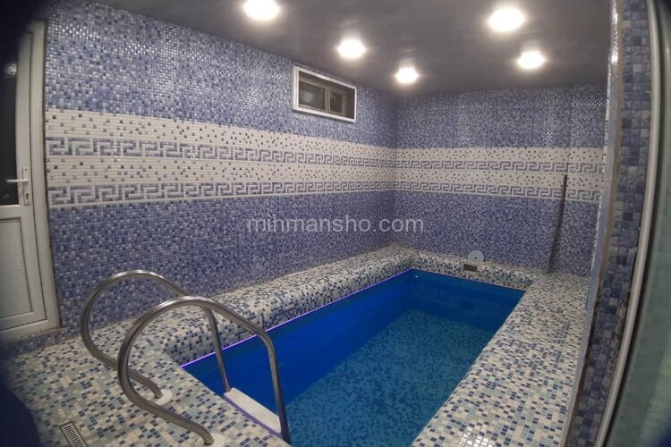 آپارتمان جنگلی استخردار دوخواب خودمونی 2 در زیرآب | استخر با تصفیه آب و گرم و سرویس بهداشتی و دوش