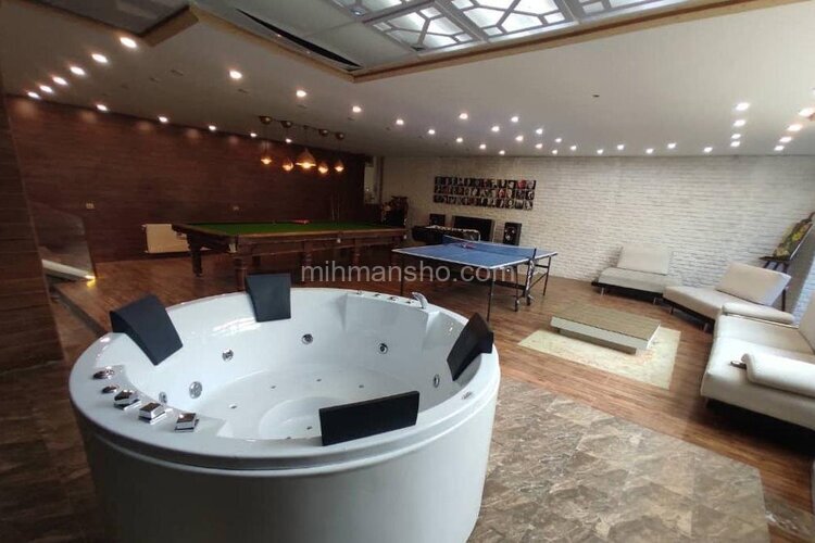 ویلا استخر ابگرم جکوزی دار دو طبقه سه خواب در ساوجبلاغ