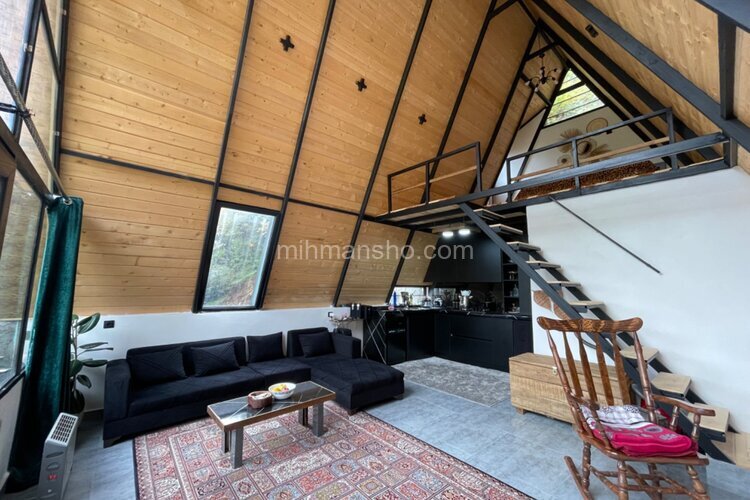 کلبه سوئیسی دوبلکس تکخواب آریمان در رستم آباد