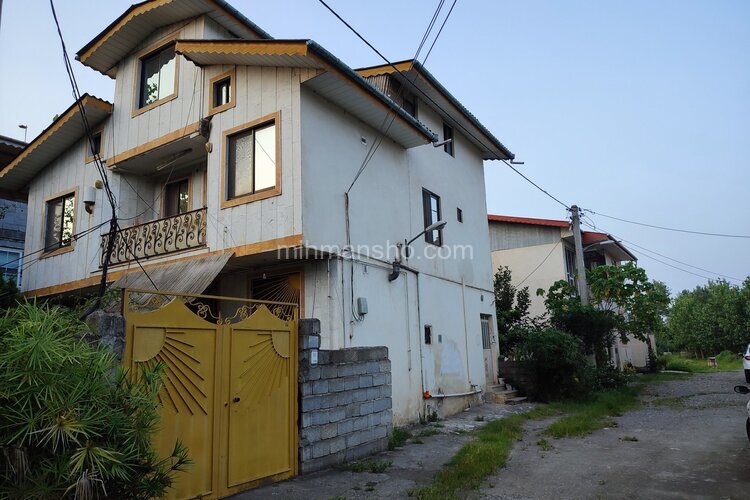 واحد دو خواب در طبقه همکف ویلا صبا در رودسر