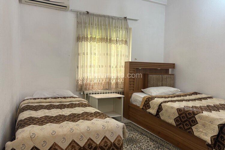 واحد با دو تخت سینگل در هتل آپارتمان در چالوس