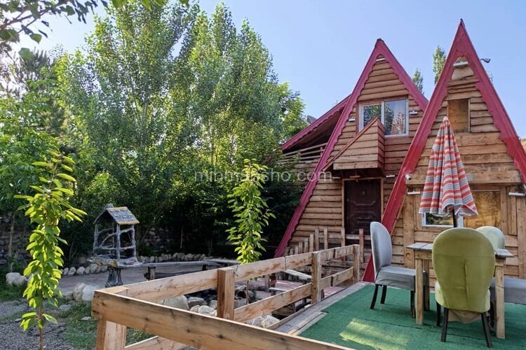 کلبه سوئیسی دوبلکس تک خواب L قرمز در دیلمان