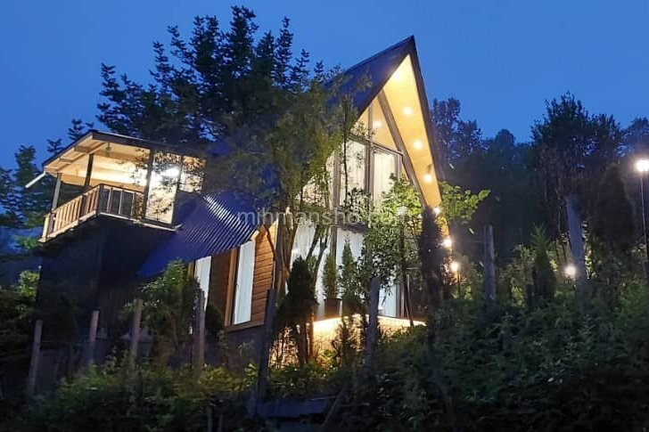 کلبه سوئیسی مبله دوبلکس دو خواب پسر جنگل در تنکابن