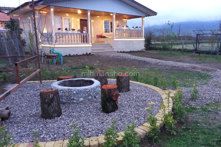 ویلا تکخواب مبله جنگلی اسنا در ماسال