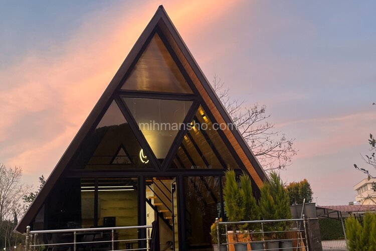 کلبه سوئیسی تک خواب باغ آمور در رامسر