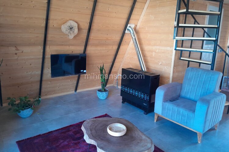 کلبه سوئیسی دوبلکس تک خواب نیلا در نشتارود