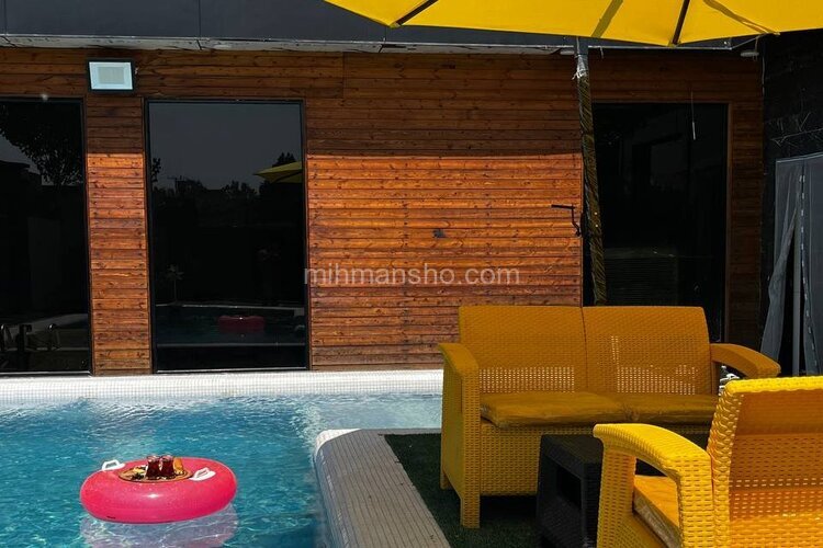 ویلا دوخواب استخردار باغستان در ساوجبلاغ