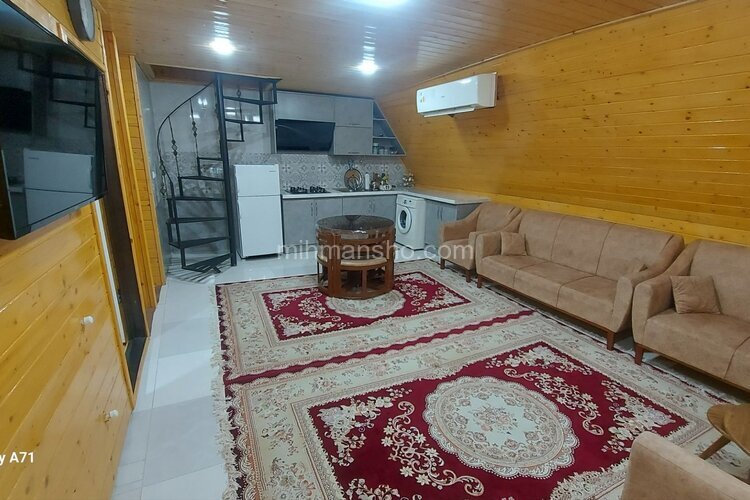 کلبه سوئدی دوخواب جکوزی دار ایاز در ماسال