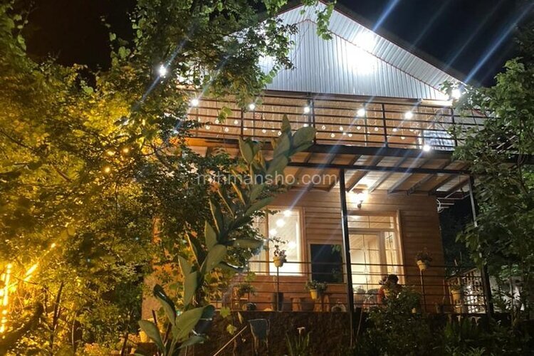 کلبه چوبی دوبلکس جکوزی دار مبله در ماسال