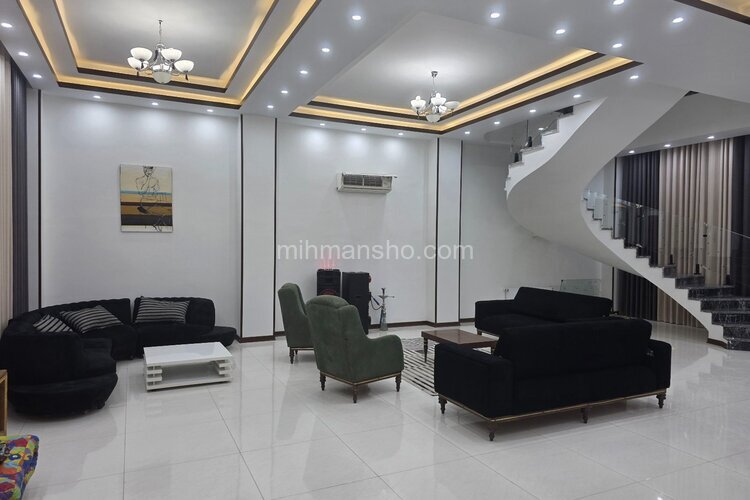 ویلا مبله دوبلکس استخردار آبگرم عمارت شاهان در کردان