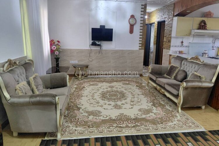 واحد مبله دوخواب در طبقه همکف ویلا امیر در چالوس