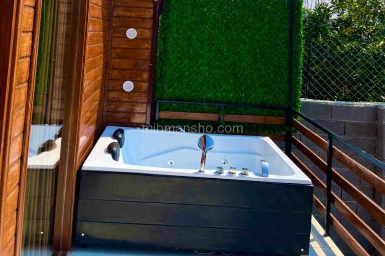 کلبه سوئیسی دوبلکس جکوزی دار تکخواب در بابل