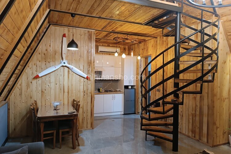 کلبه سوئیسی دوبلکس دوخواب در رامسر