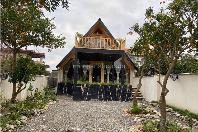 کلبه دوبلکس مبله دوخواب زنبق در رامسر