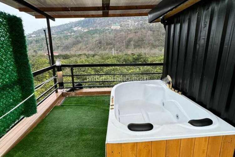 کلبه سوئیسی استخردار سرپوشیده دو خواب آرتین در رامسر