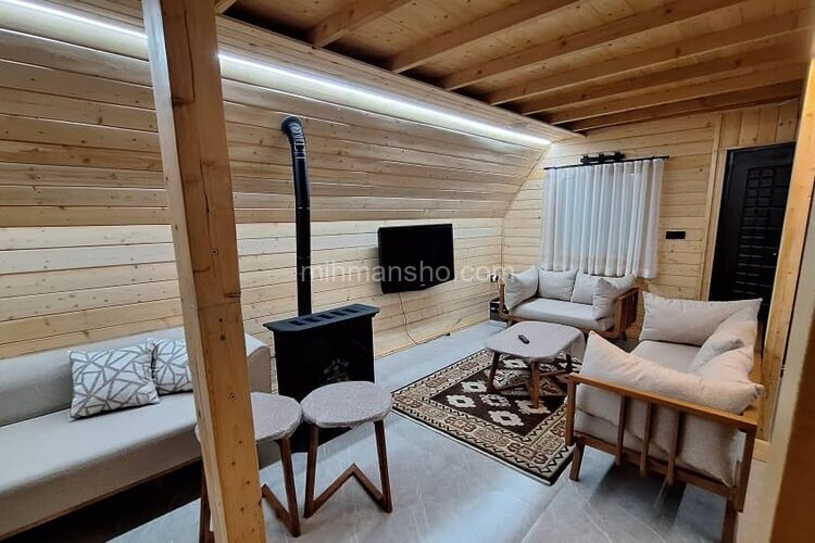 کلبه دوبلکس جکوزی دار سه خواب باروما در تنکابن