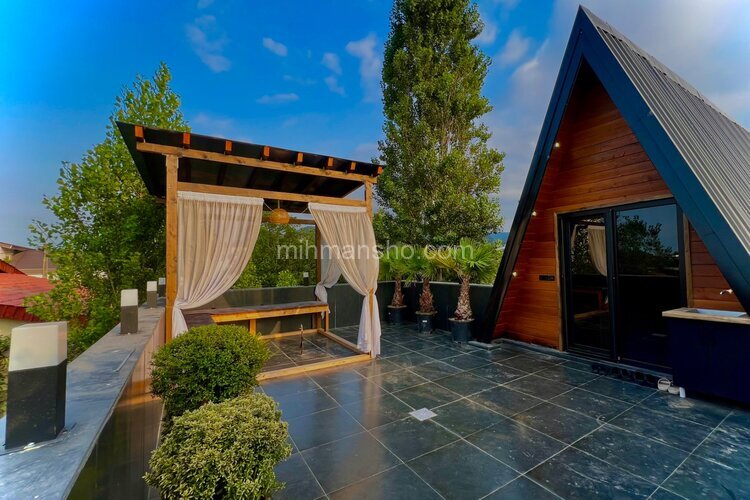 کلبه سوئیسی استخردار دوبلکس دوخواب آوان در چالوس