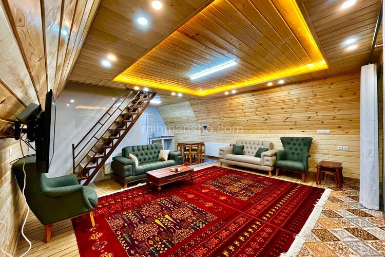 کلبه سوئیسی مبله دوخواب در اسالم