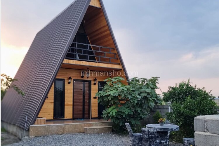 کلبه سوئیسی دوخواب مبله دریا در محمودآباد