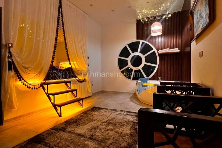 ویلا دوخواب مبله جکوزی دار در شهریار