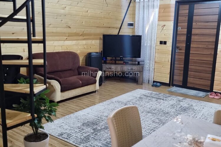 کلبه سوئیسی دوخواب مبله دریا در محمودآباد