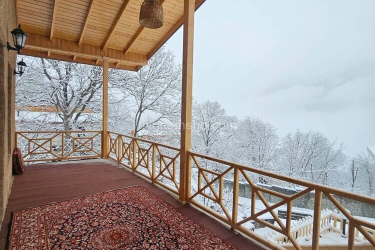 ویلا تکخواب جنگلی کاه گلی در مرزن آباد