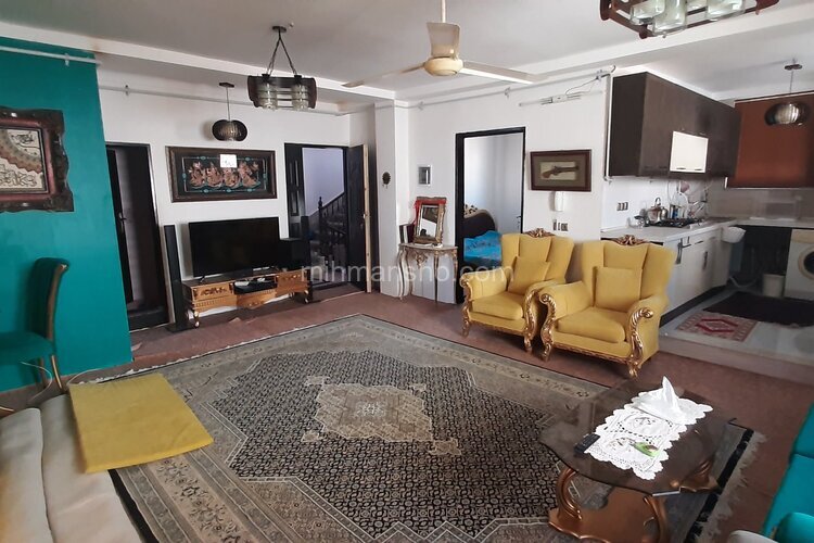 واحد مبله دوخواب طبقه همکف ویلا بیدمجنون در گلوگاه