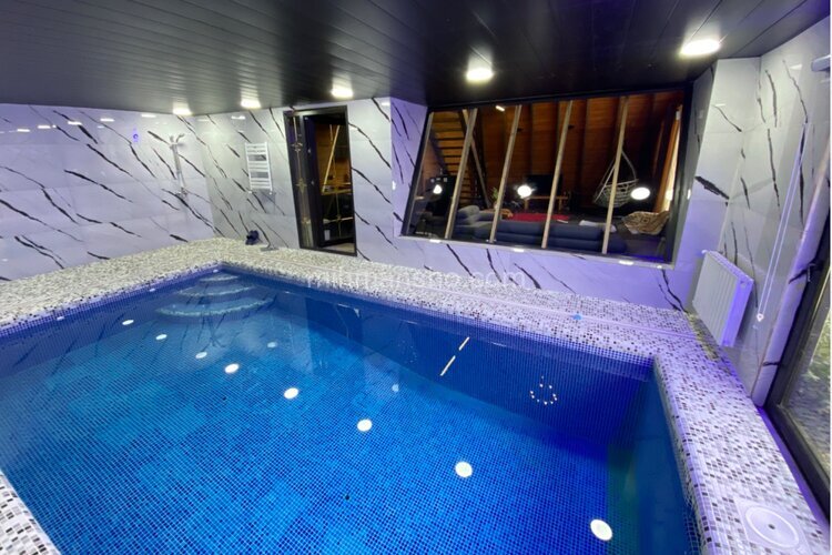 کلبه سوئیسی استخردار دو خواب آرزو در چالوس