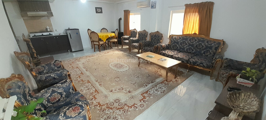 واحد تکخواب ماه و ستاره 2 در طبقه همکف ویلای تنکابن