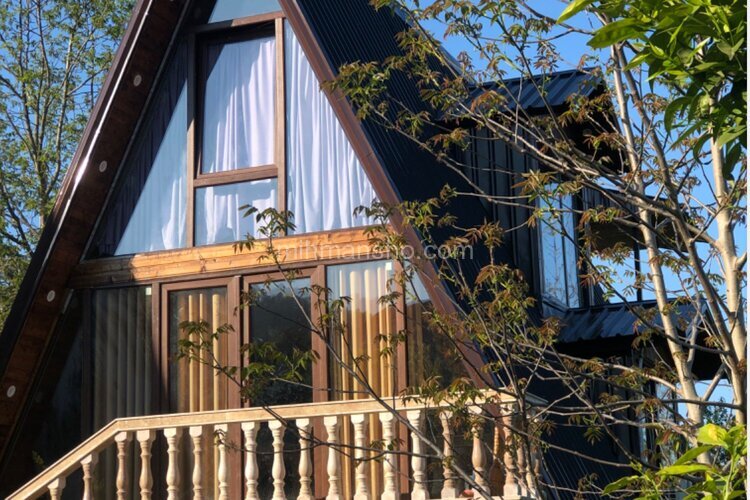 کلبه چوبی دوبلکس دوخواب مبله افرا در شیرگاه