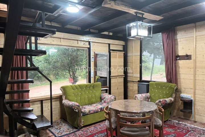 کلبه دوبلکس تکخواب چوبی امیر در رامسر