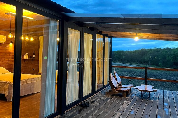 کلبه چوبی جنگلی در آمل