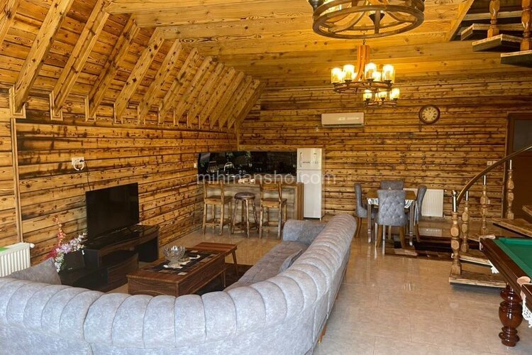 کلبه سوئیسی استخردار دو خواب هیراد در شیرود