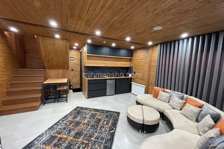 کلبه مبله دوبلکس دو خواب در زیبا کنار