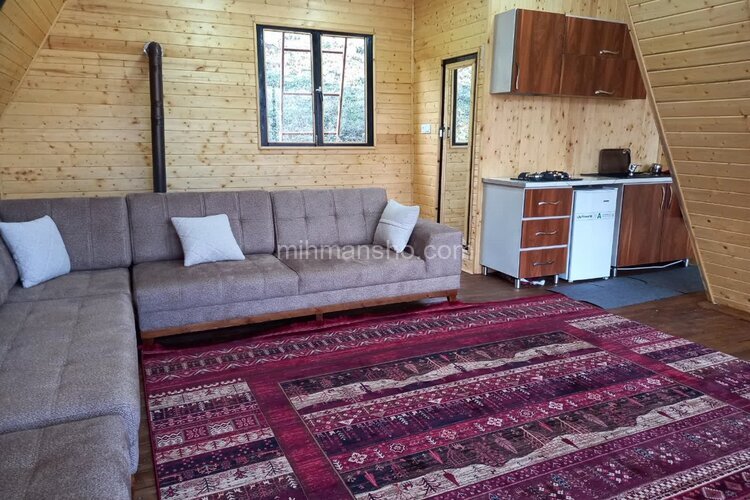 کلبه سوئیسی دوبلکس مبله دو خواب در بابل