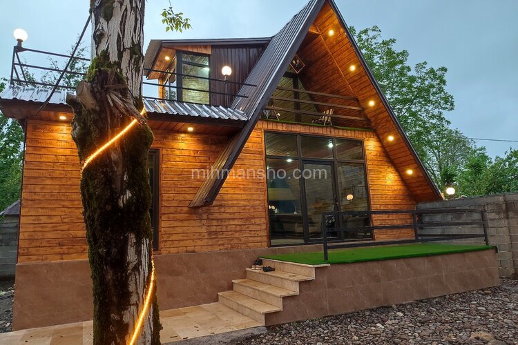 کلبه سوئیسی مبله دوبلکس دو خواب در فومن