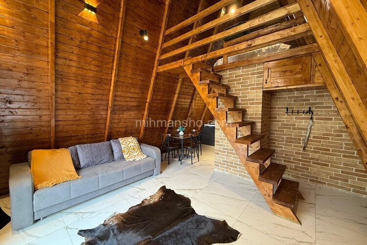 کلبه سوئیسی دوبلکس تکخواب 4 در شیرگاه