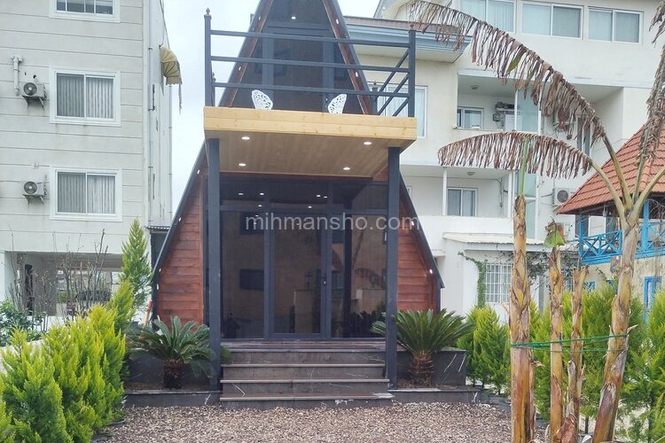 کلبه سوئیسی دوبلکس دوخواب جکوزی دار ساسان در چالوس