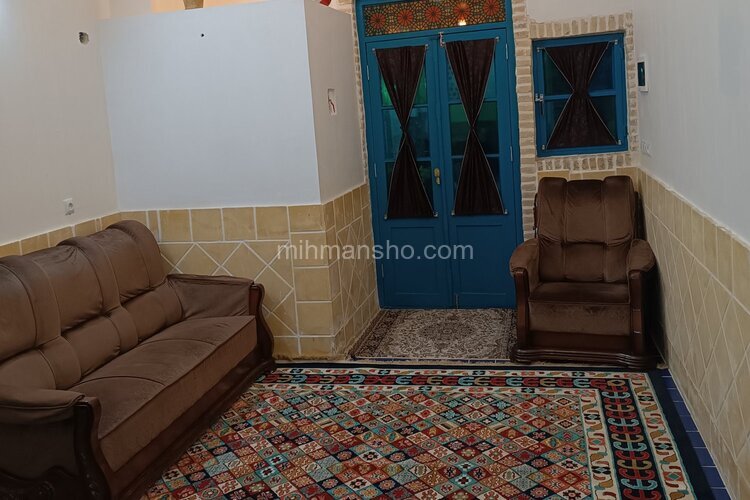 اتاق ترمه سرای سنتی در بومگردی کاشان